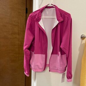 Fleo Two-Tone Pink Bomber Jacket - Rain and wind jacket (NWT)